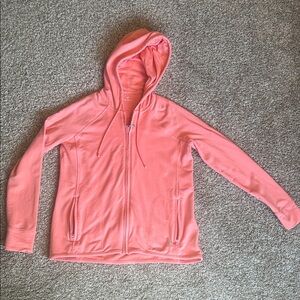 Talbots Coral Zip-Up Hoodie Jacket